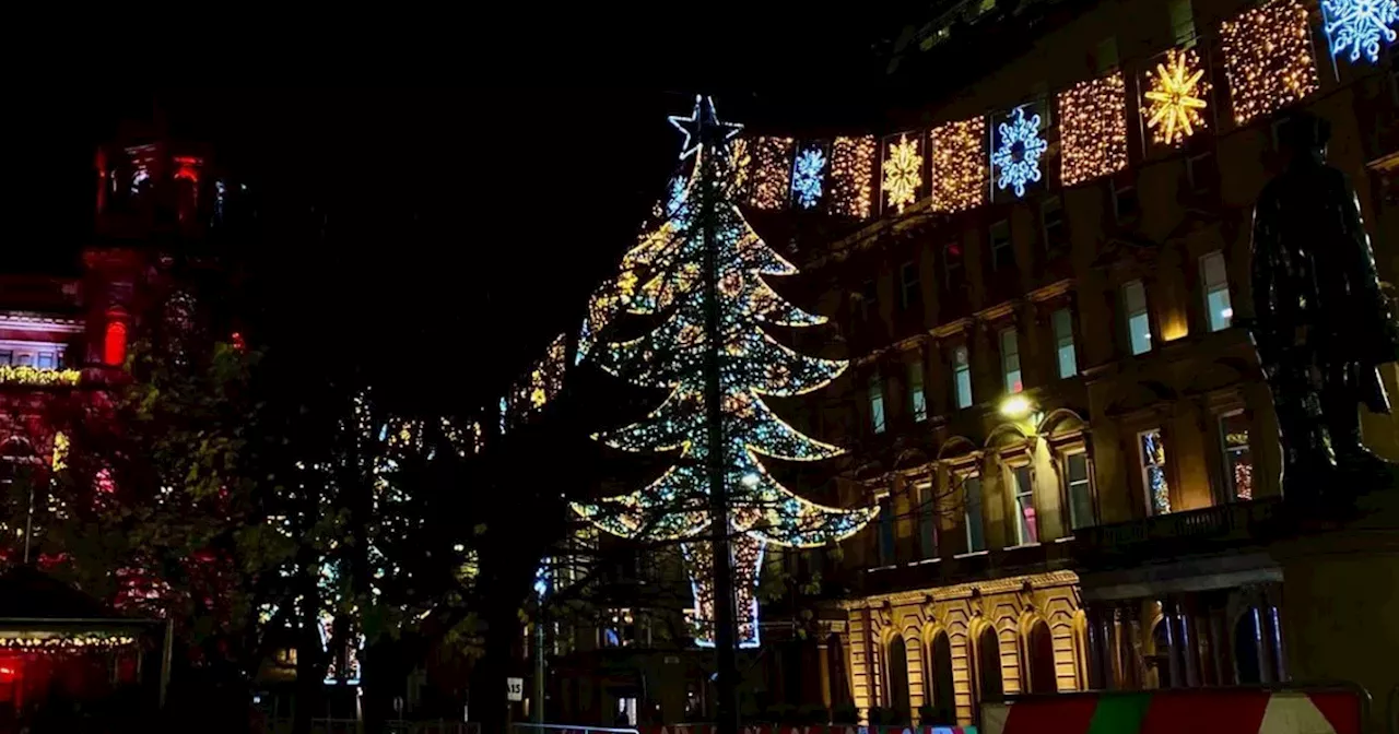 Thousands gather in George Square for Glasgow Christmas light switch-on