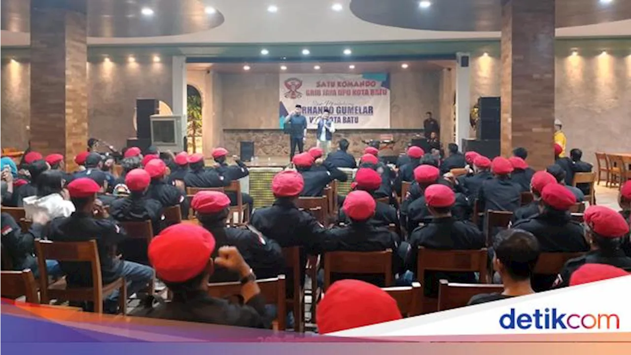 GRIB Jaya Kota Batu Deklarasikan Dukung Paslon Firhando Gumelar-Rudi