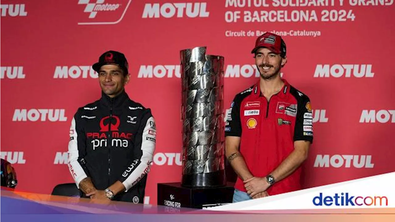 Link Live Streaming MotoGP Barcelona 2024, 'Final Rematch' Bagnaia Vs Martin