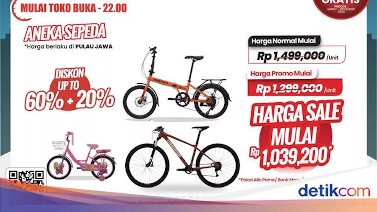 Aneka Sepeda di Transmart Full Day Sale Dapat Diskon Gede, Harganya Jadi Segini