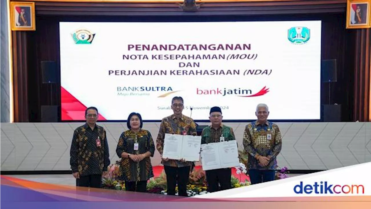 Bank Jatim dan Bank Sultra Teken MoU soal Rencana Kerja Sama Bisnis-KUB