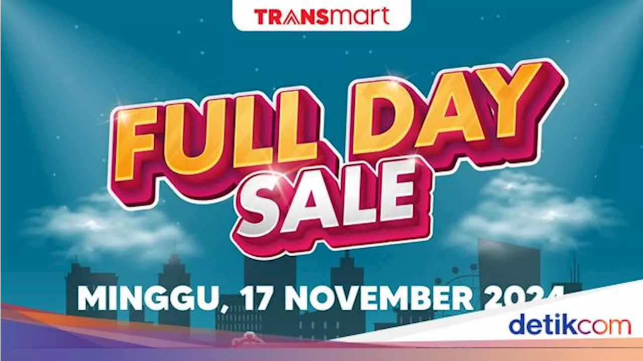 Serbu Transmart Full Day Sale! Semarak Diskon Aneka Produk 50% + 20%