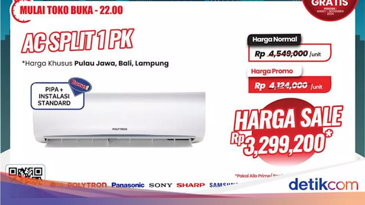 Wow! Beli AC 1 PK Transmart Full Day Sale Cuma Rp 3 Jutaan