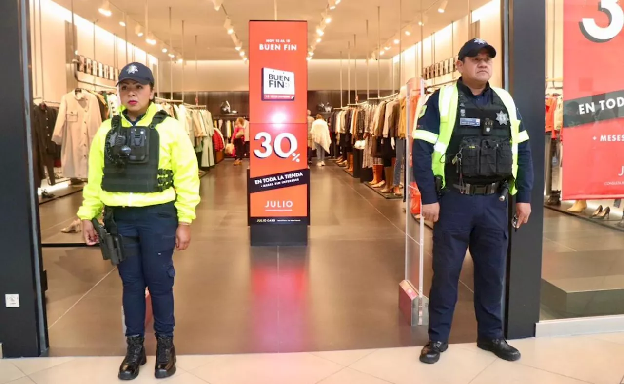 Elementos de seguridad del Edomex resguardan 500 centros comerciales durante el Buen Fin