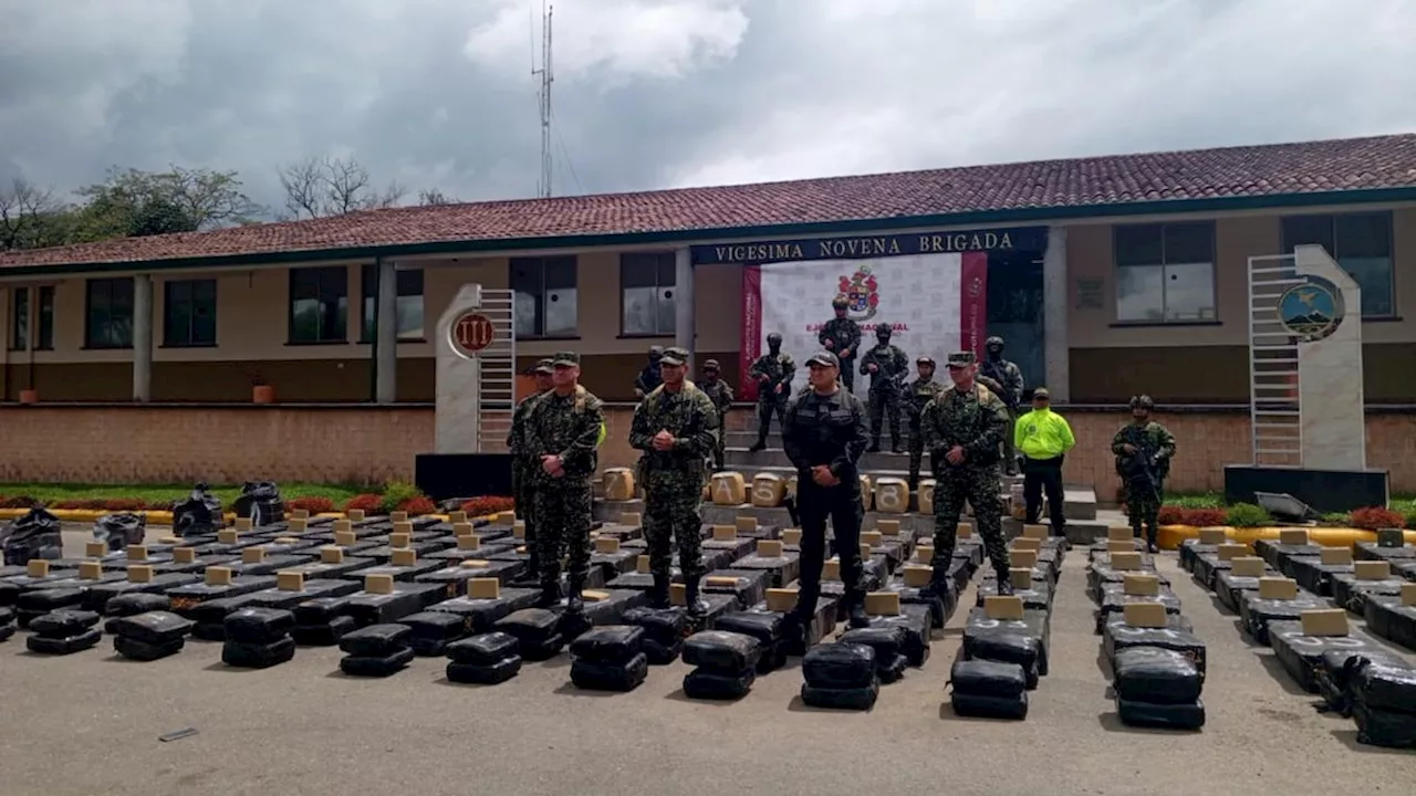 Incautan siete toneladas de marihuana en Cauca, el cargamento más grande desde 2017 en el país