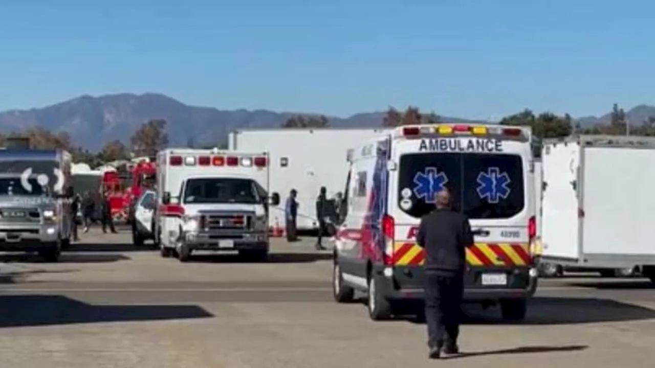 Plane crashes at Pomona Dragstrip during NHRA Finals; 4 injured