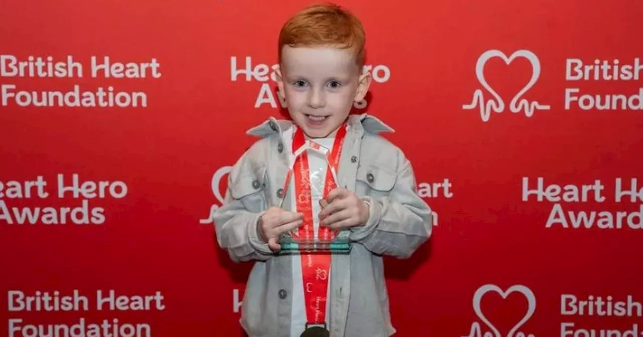 Brave Paisley boy with rare heart condition who defied incredible odds wins award