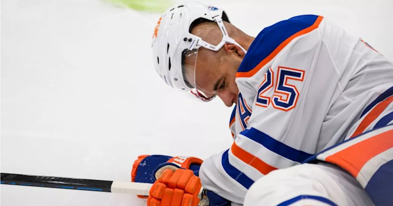 Oilers defenceman Darnell Nurse exits game after Reaves head shot: ‘Dangerous play’