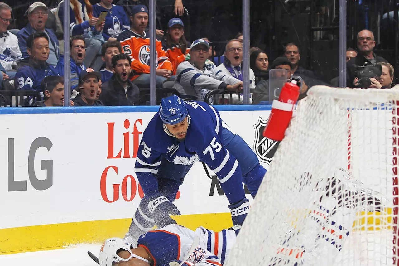 Maple Leafs’ Ryan Reaves handed five-game suspension, fine for illegal hit on Oilers’ Darnell Nurse