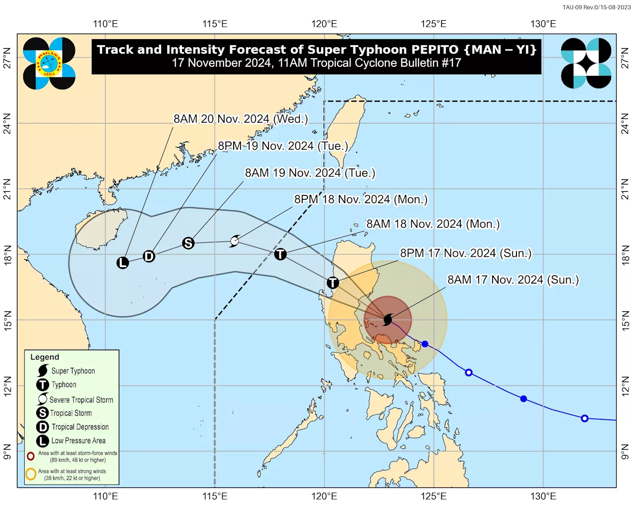 Aurora bracing for anticipated Pepito landfall