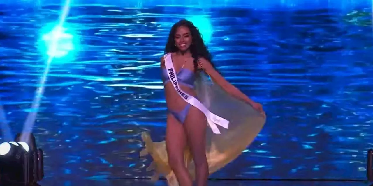 Chelsea Manalo sizzles with Tampisaw Walk on the Miss Universe 2024 swimwear competition