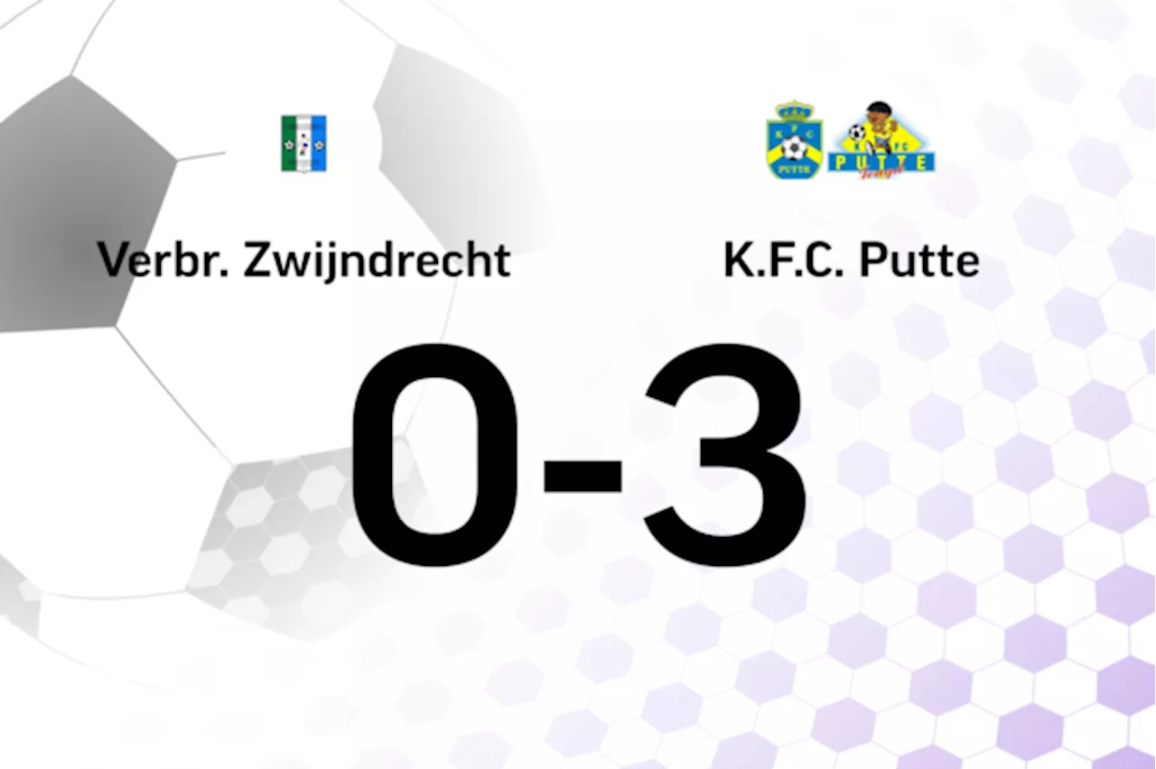 Putte verslaat V. Zwijndrecht met 0-3