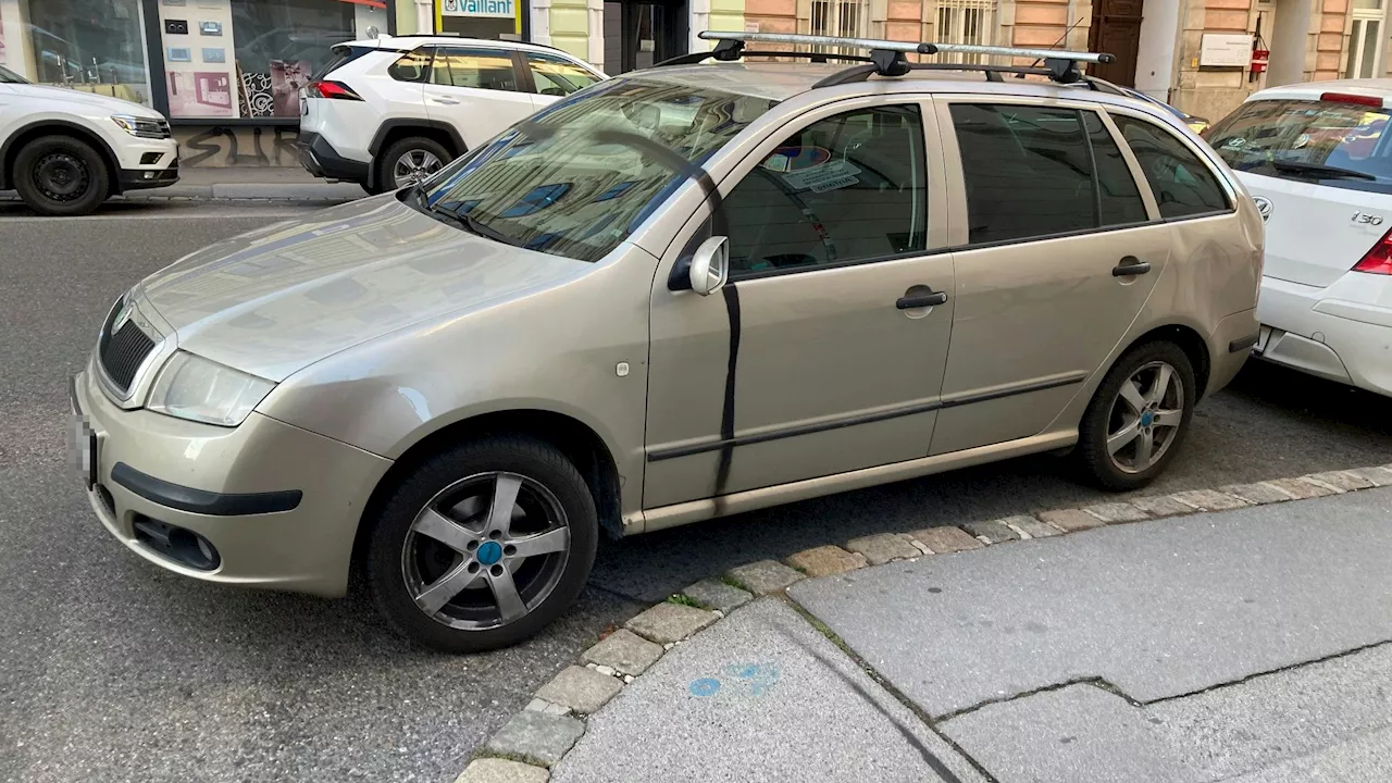  Ärger über Falschparker! 'Parksheriff' sprayt Auto voll