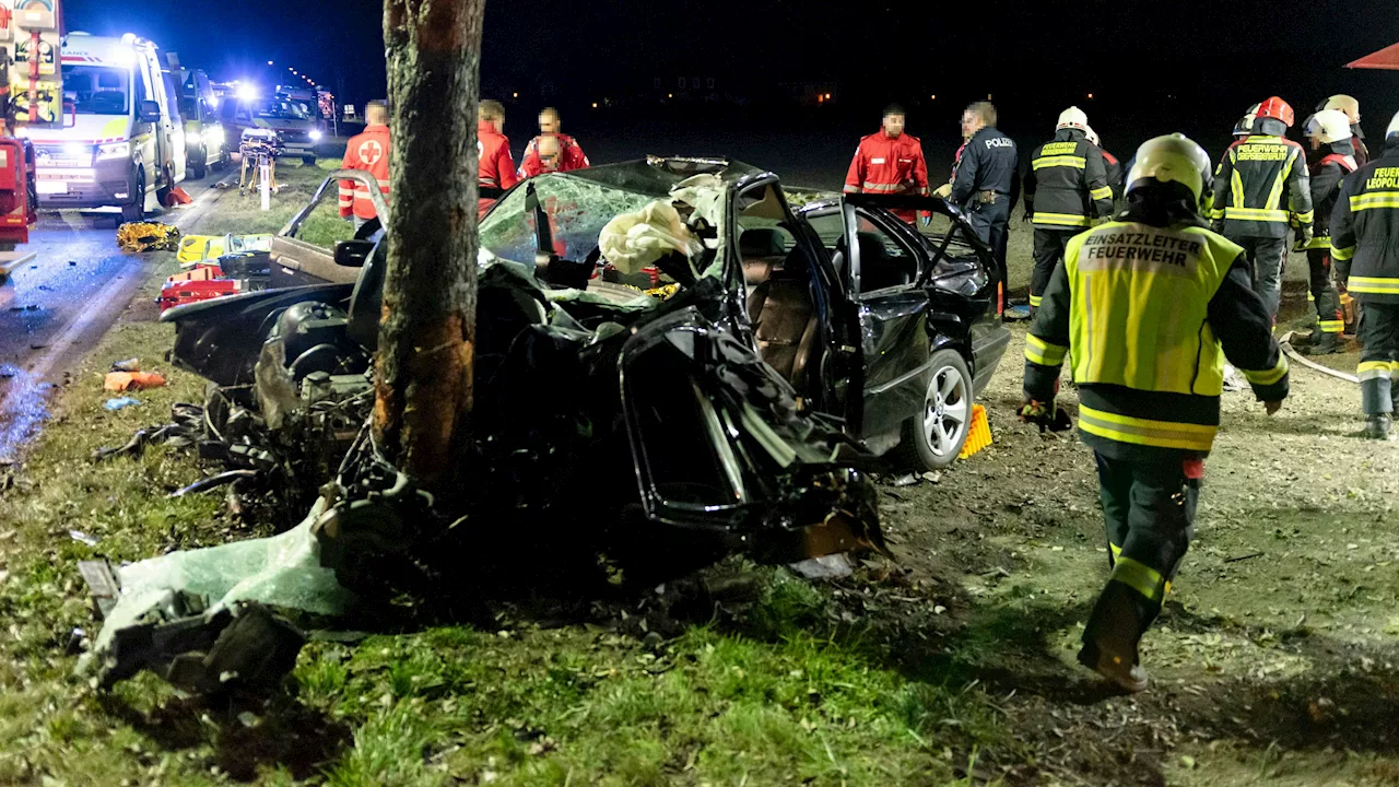  Crash gegen Baum – drei junge Männer sterben in BMW