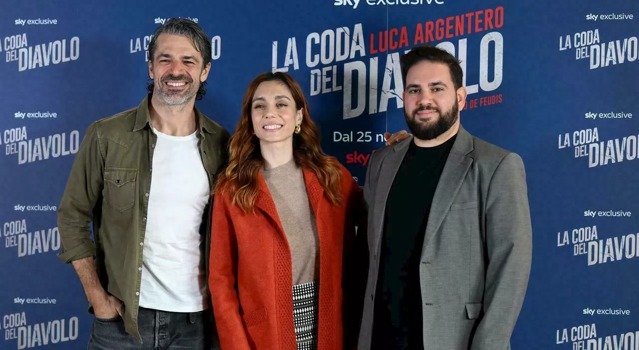 Luca Argentero al photocall del film ''La coda del diavolo''