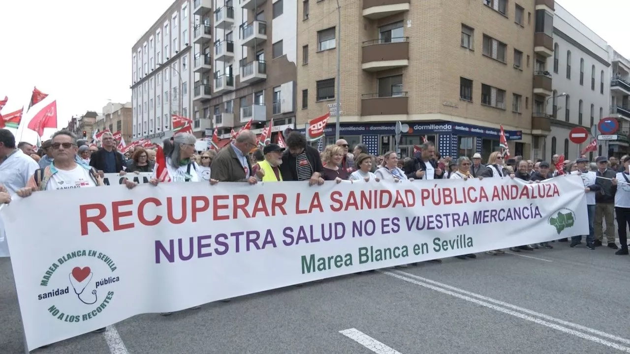 Marea Blanca pide un 'aumento del gasto' en la sanidad pública de Andalucía