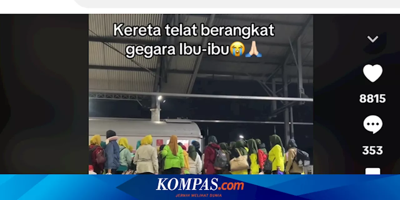 Viral, Video Kereta Terlambat Berangkat karena Ibu-ibu, Ini Kata KAI