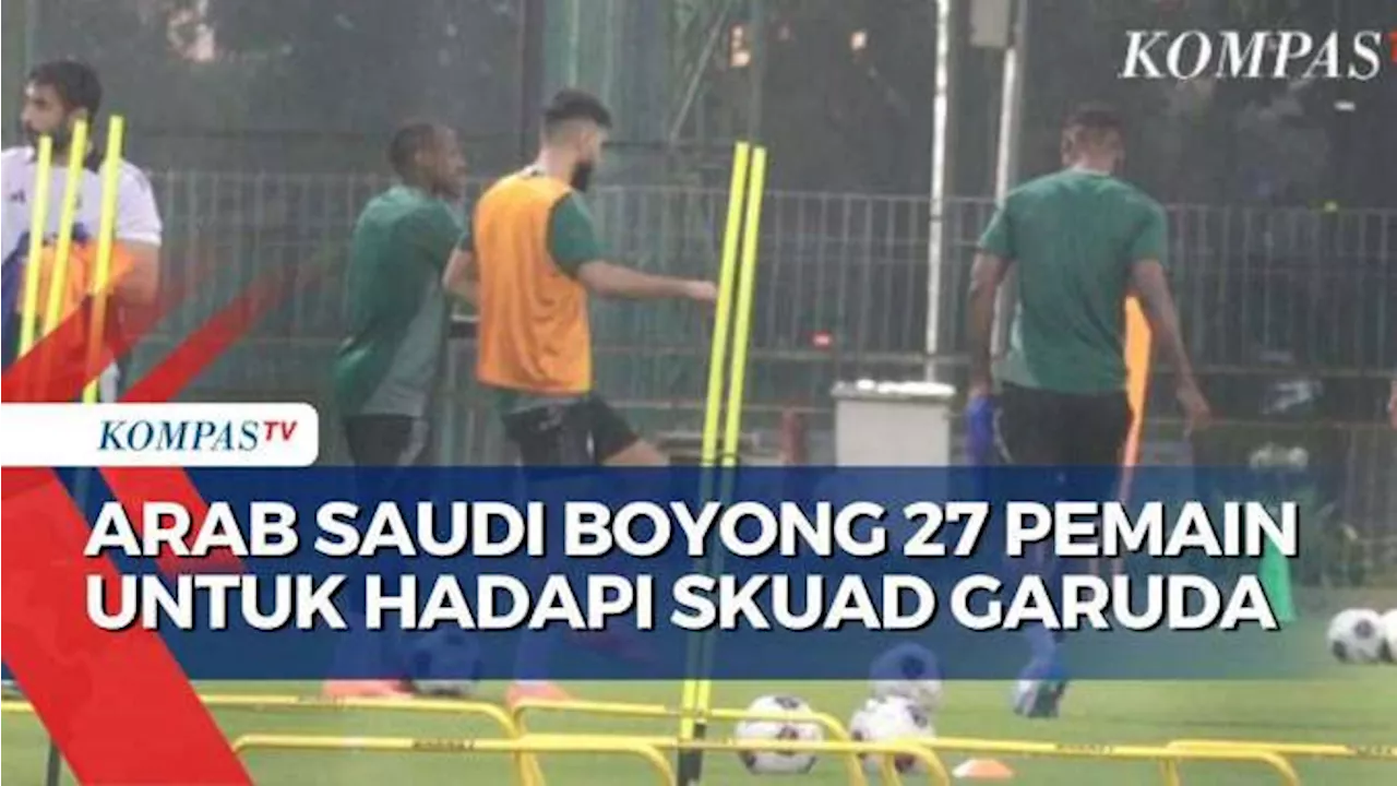 Boyong 27 Pemain, Timnas Arab Saudi Gelar Latihan Jelang Lawan Indonesia