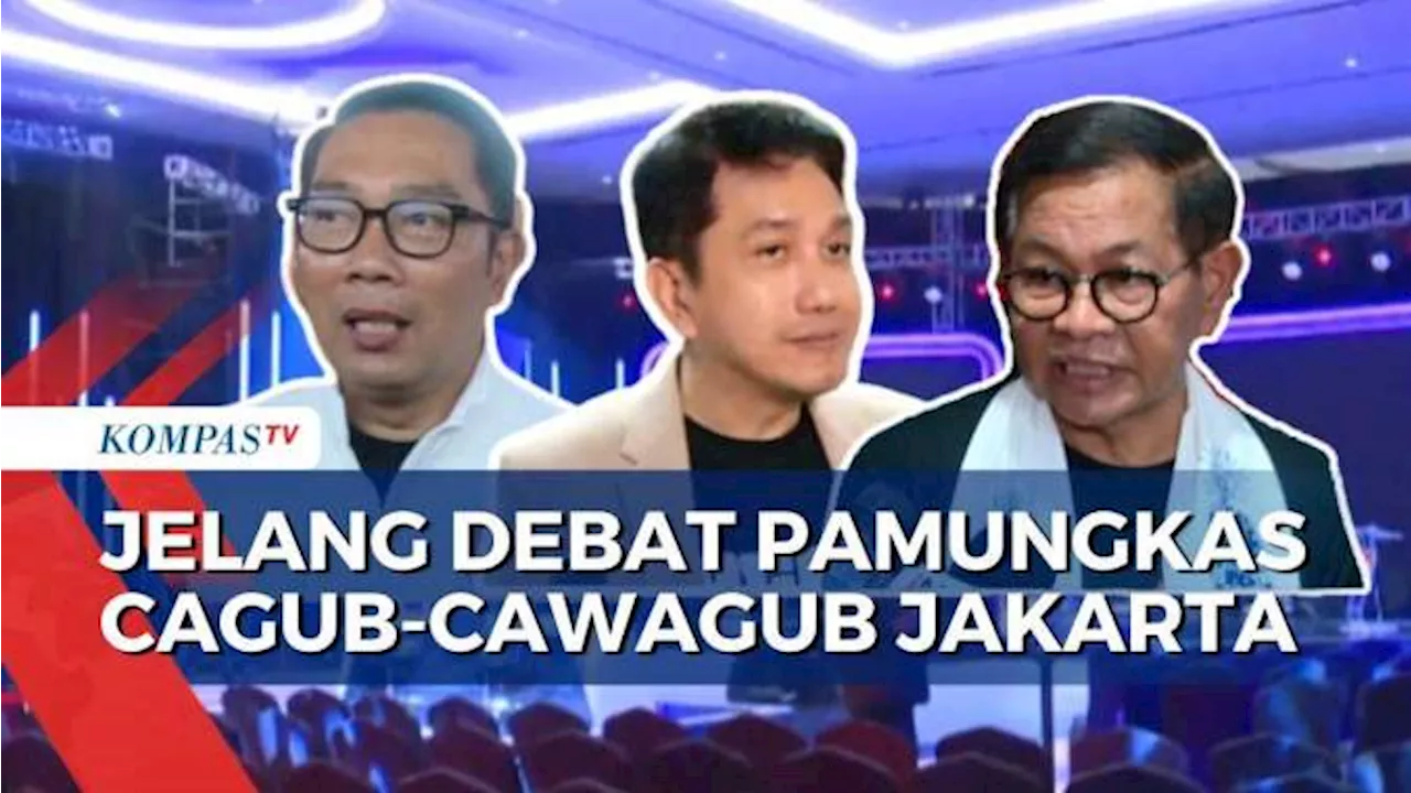 Persiapan Ridwan Kamil, Kun Wardana dan Pramono Anung Jelang Debat Ketiga Pilgub Jakarta