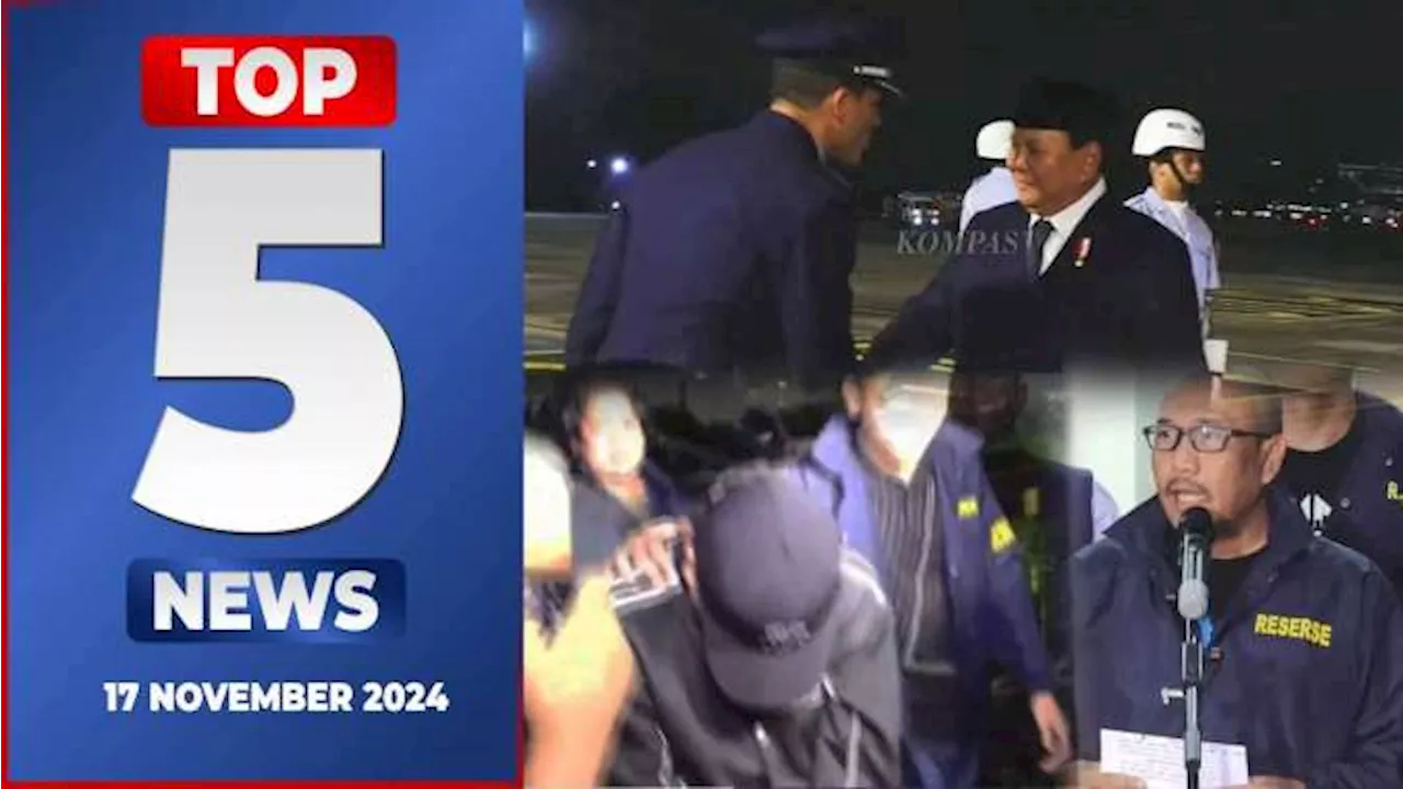 Puluhan Tersangka Judol, Prabowo Tiba di Brasil hingga Anggota DPR Tantang Kapolri [TOP5NEWS]