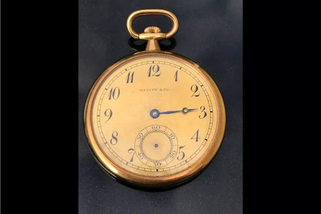 A gold pocket watch given to the captain who rescued Titanic survivors sells for record price