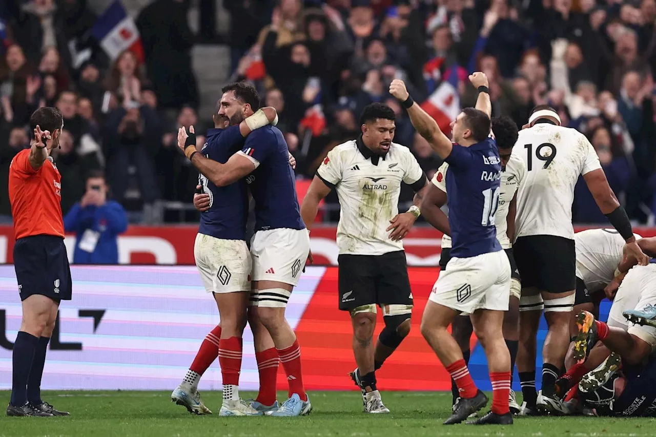 Rugby: le XV de France arrache une troisième victoire de suite contre les All Blacks