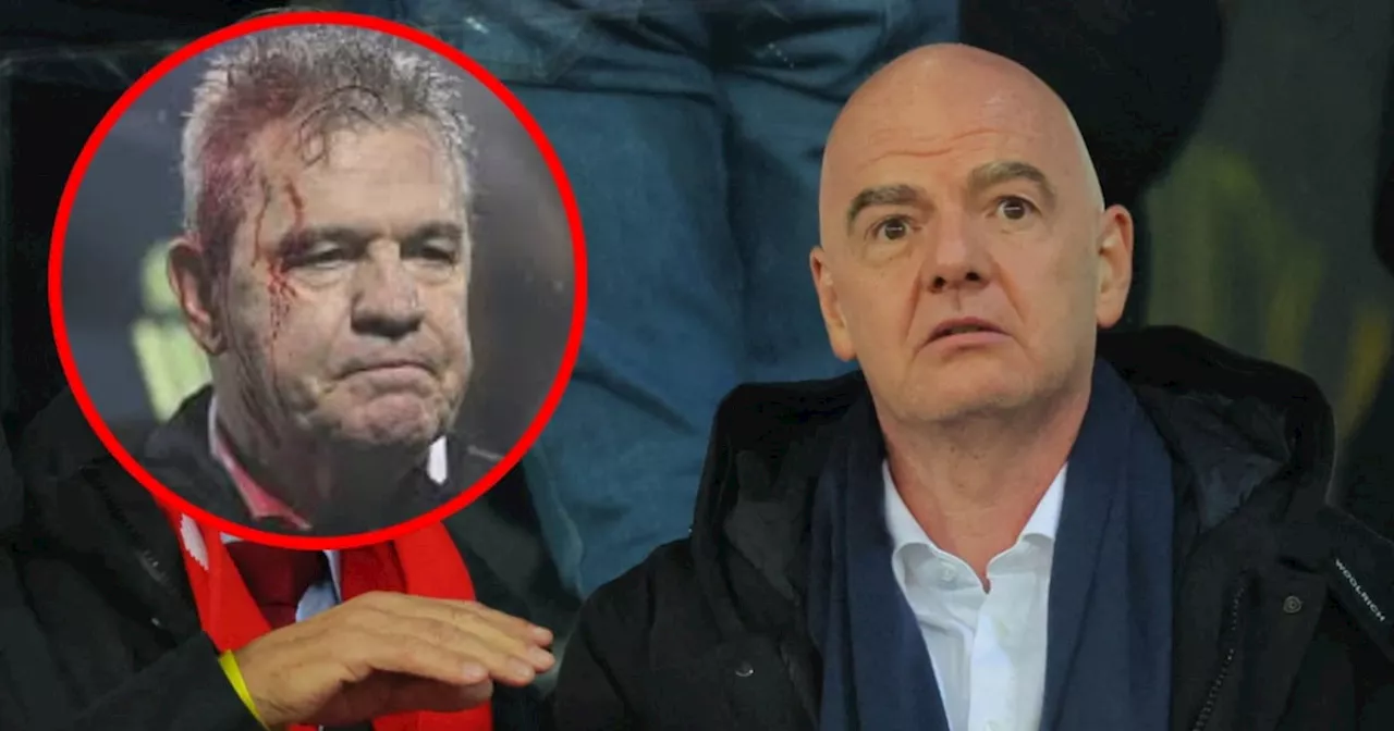 Selección Mexicana: Gianni Infantino, presidente de FIFA ,explota y exige acciones tras la agresión a Javier Aguirre