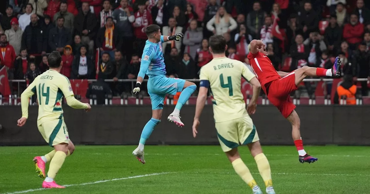 Karl Darlow says lighters were thrown towards him during Wales' draw with Turkey