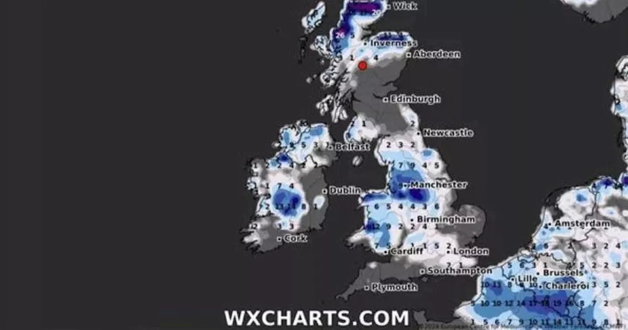 Seven UK regions to escape 15 inch snowfall and -10C chill this week