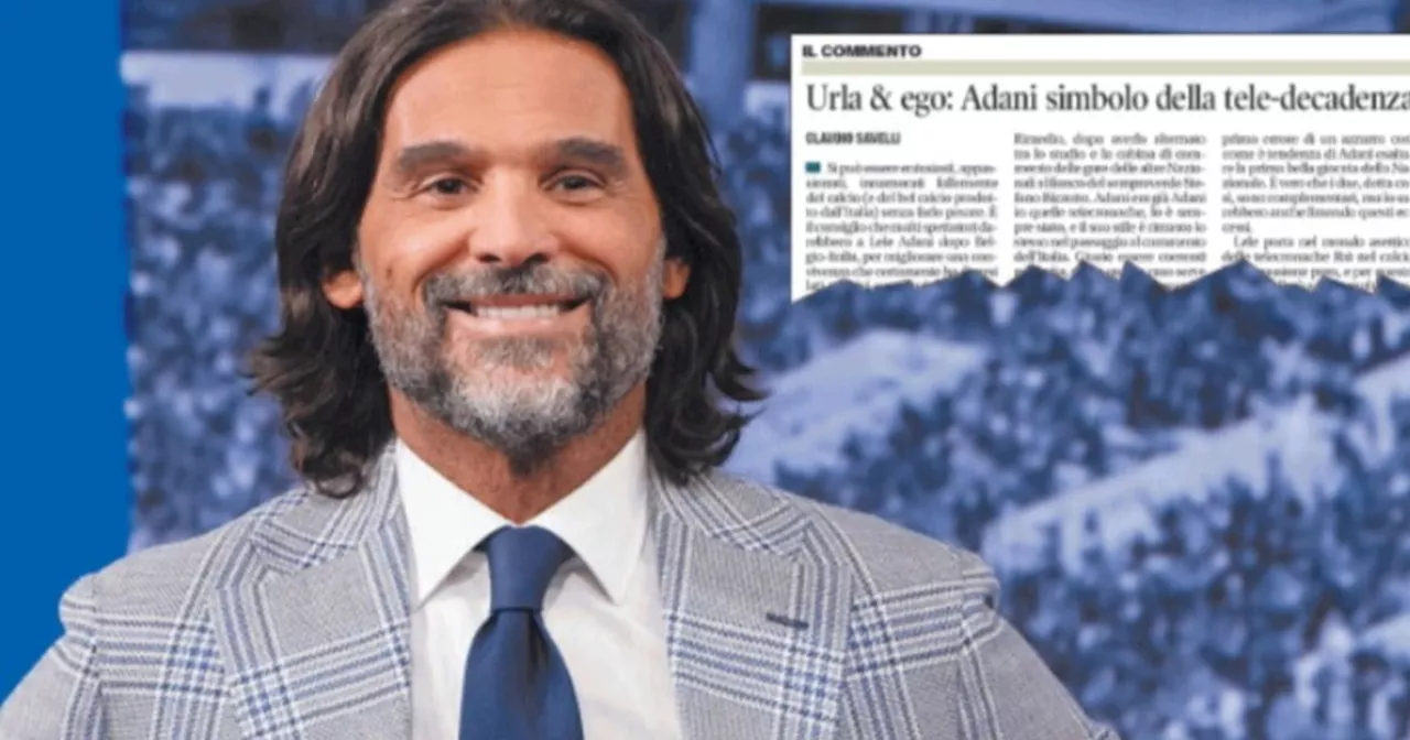 Lele Adani strepita contro Libero per un articolo sgradito