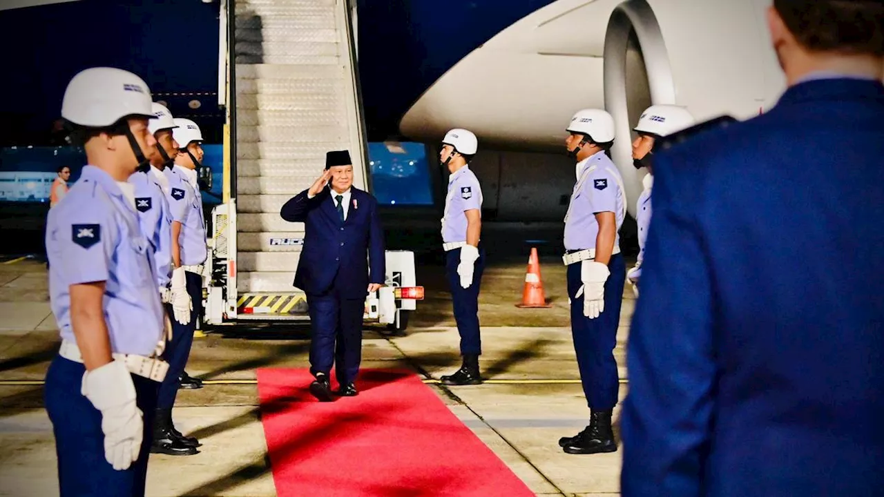 Presiden Prabowo Subianto Tiba di Brazil Usai Beres Hadiri KTT APEC Peru