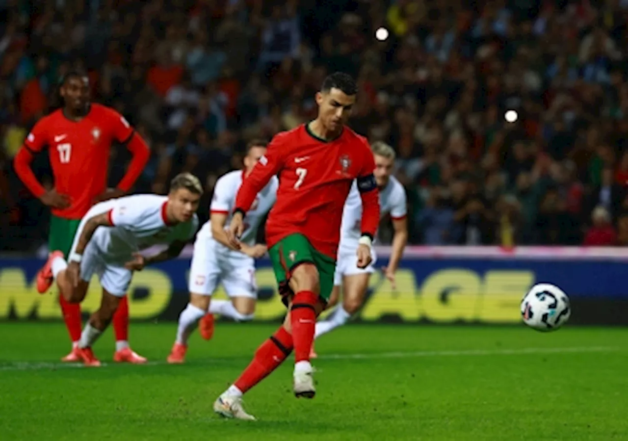 Ronaldo double helps Portugal reach quarters with 5-1 Poland thrashing