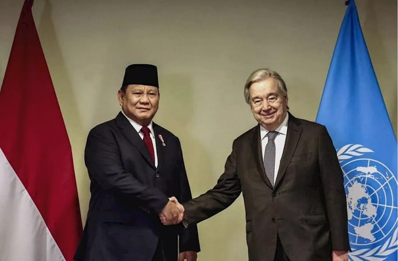 Prabowo Subianto Bertemu Sekjen PBB Antonio Guterres, Indonesia Dibanjiri Pujian