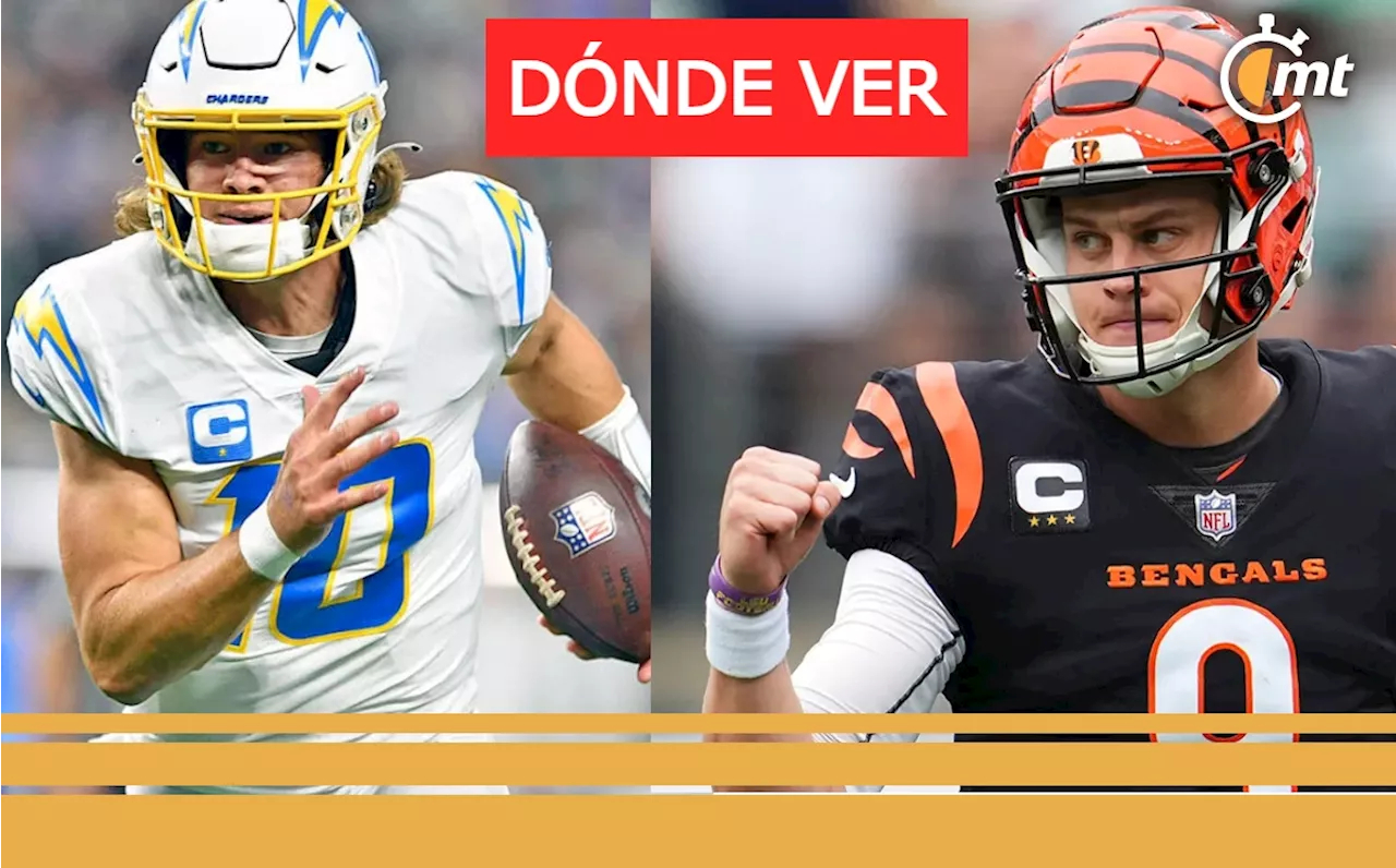 Chargers vs Bengals EN-VIVO: A-qué hora-y dónde-ver partido NFL-17 noviembre-2024