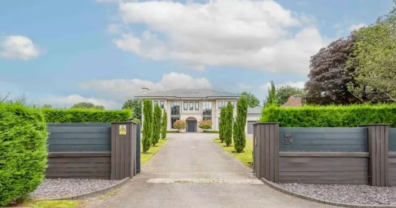 Inside Greater Manchester's gated seven-bed mansion with a swimming pool