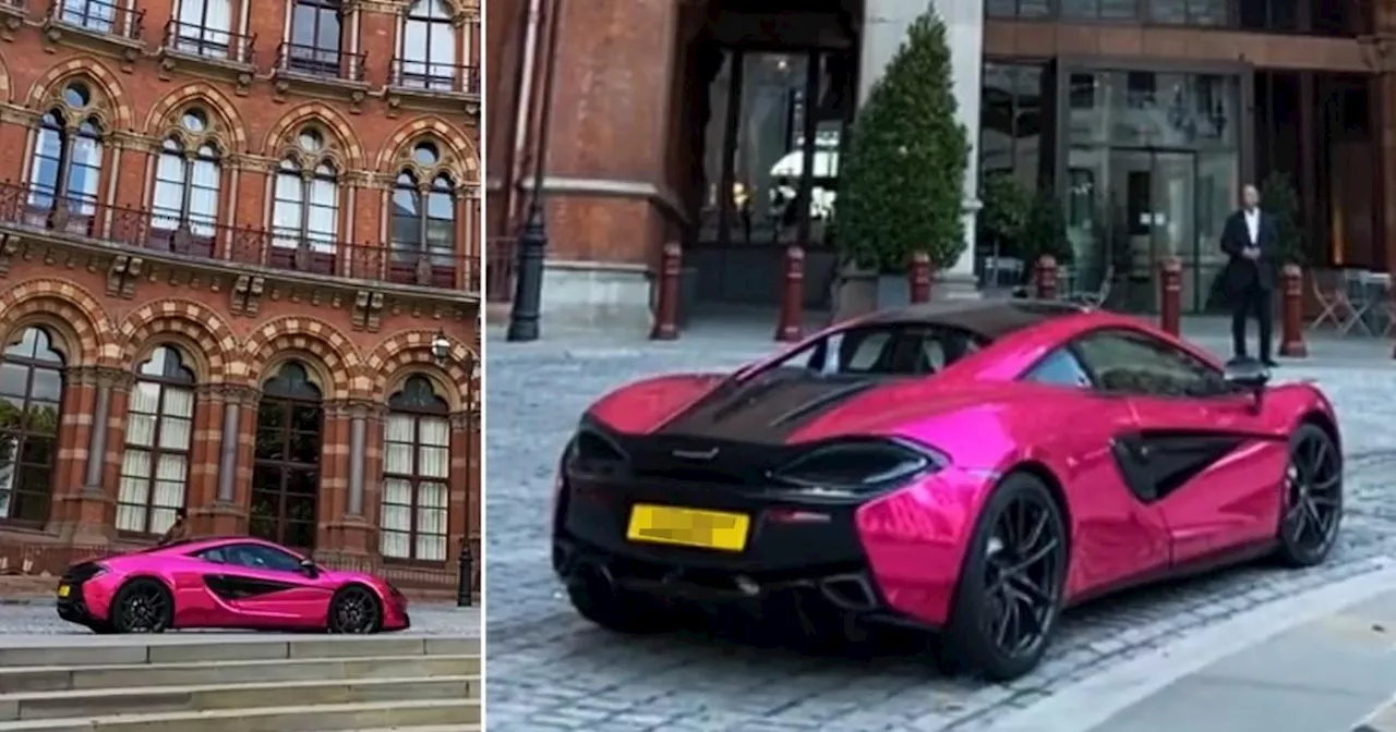 Mystery solved over why pink supercar has been parked outside of hotel for four years