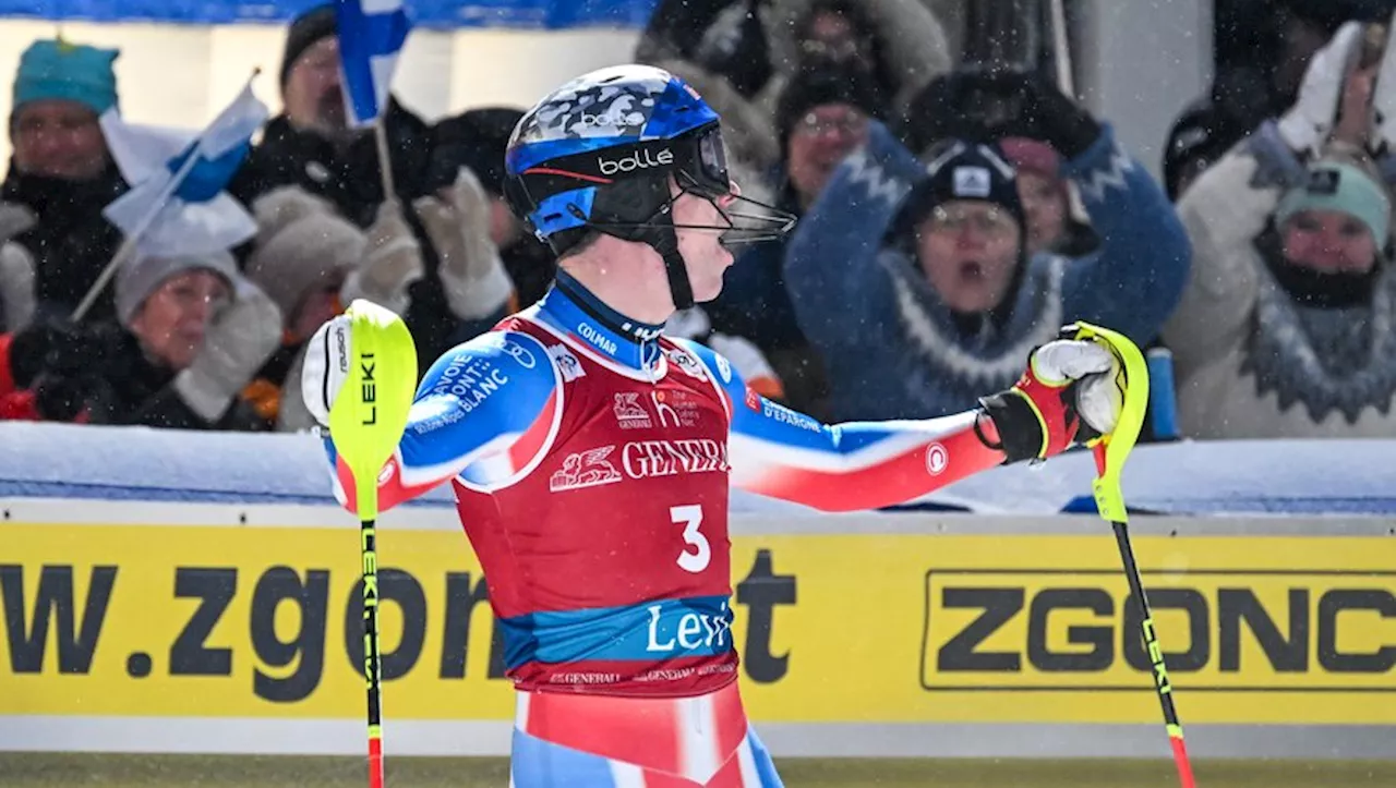 Ski : le Français Clément Noël remporte le premier slalom de l’hiver à Levi