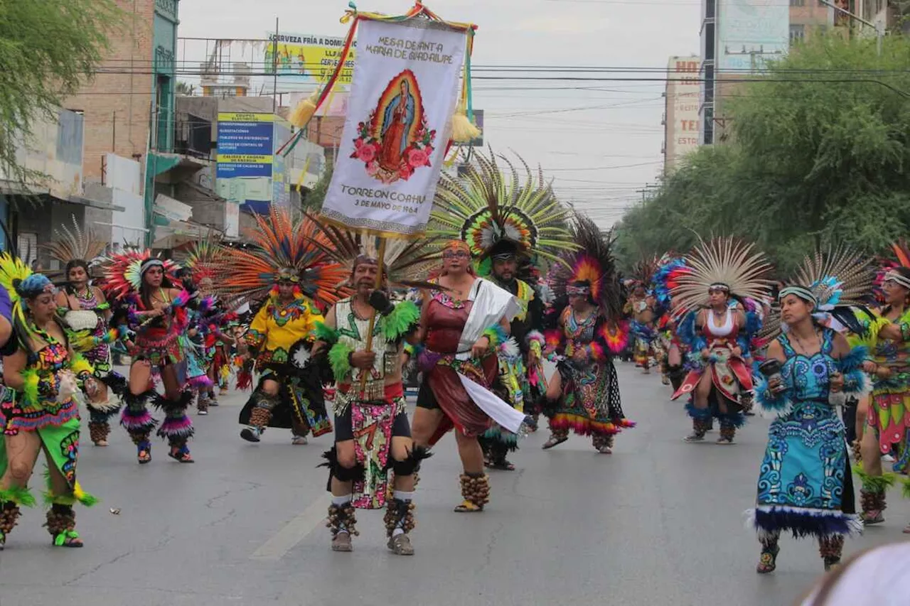 Arrancan peregrinaciones a la Virgen de Guadalupe con bendición a danzas en Torreón