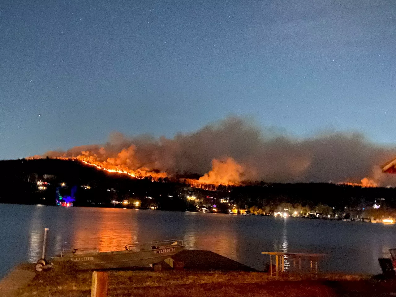 Dozens of residents near massive wildfire burning in N.J., N.Y. asked to evacuate