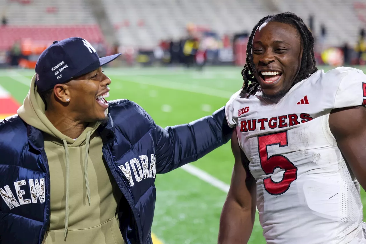 Rutgers legend Ray Rice passes torch to Kyle Monangai in symbolic Scarlet Knights moment