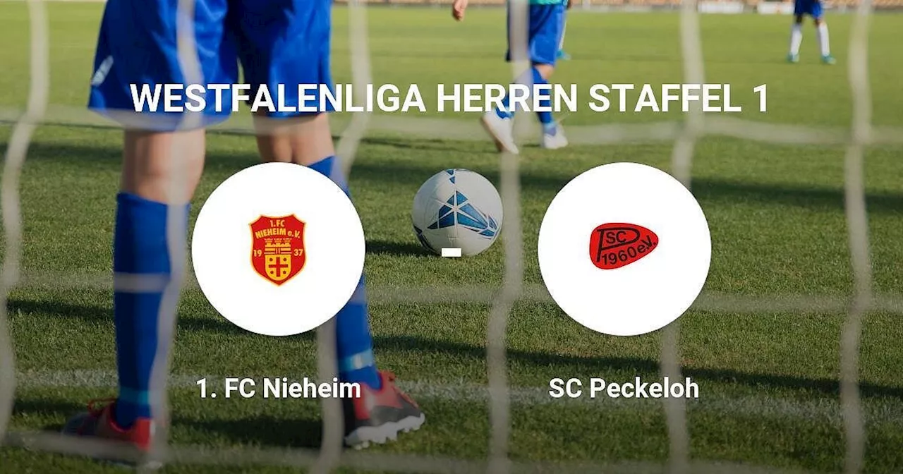 1. FC Nieheim erringt knappen Erfolg gegen SC Peckeloh