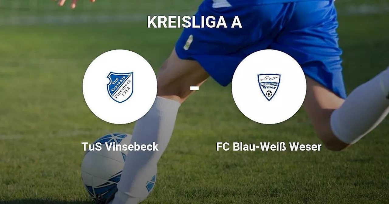 Knappe Niederlage für FC Blau-Weiß Weser gegen TuS Vinsebeck