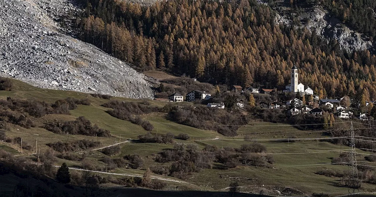  Schuttstrom bedroht Schweizer Dorf