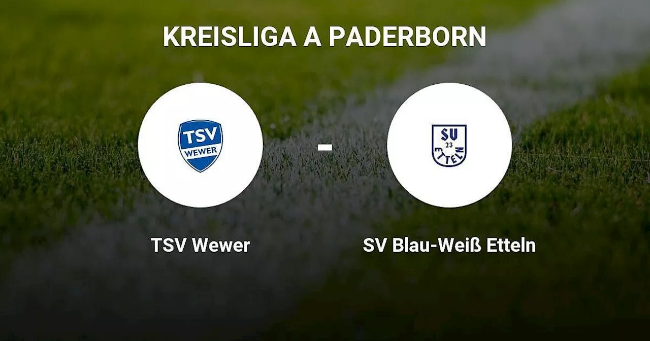 TSV Wewer bietet SV Blau-Weiß Etteln Paroli