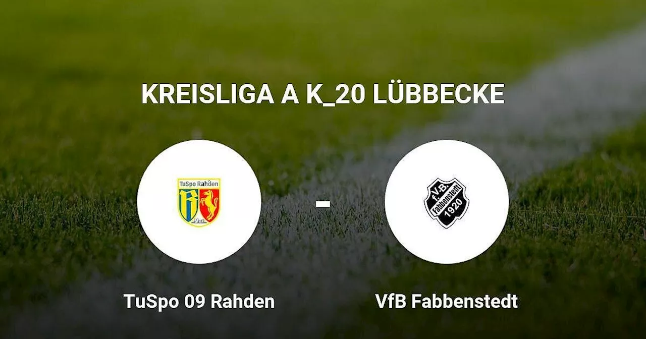 VfB Fabbenstedt um Längen schlechter als TuSpo 09 Rahden