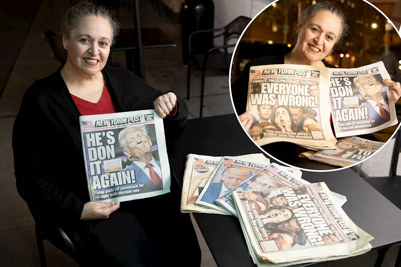 Die-hard New York Post fan saves covers declaring Trump's presidential wins as keepsakes