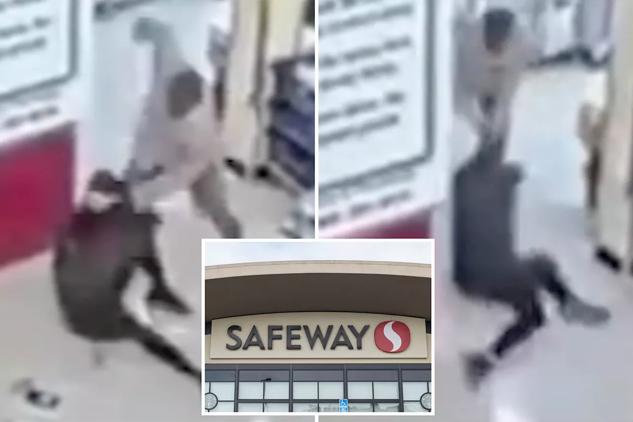 Photos show sickening moment man attacks Safeway employee in San Fransciso