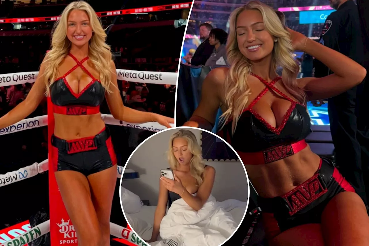 Ring girl Sydney Thomas speaks out on 'overwhelming' sudden fame after Jake Paul-Mike Tyson fight