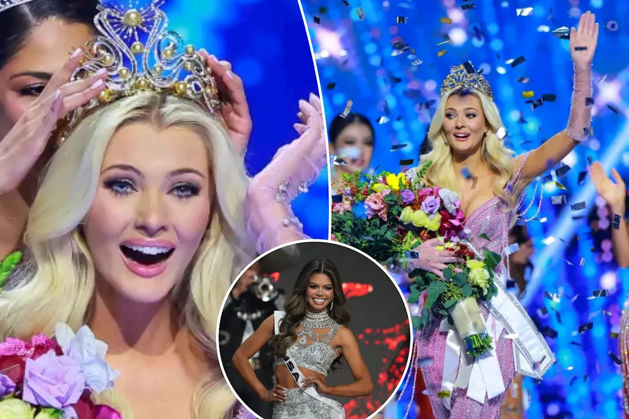 Victoria Kjær Theilvig of Denmark is crowned the 73rd Miss Universe