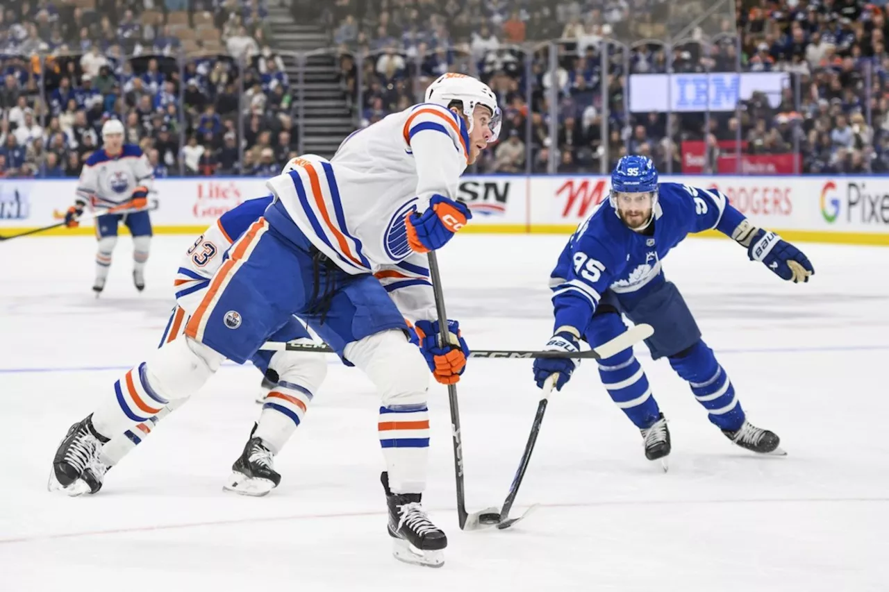 Mitch Marner scores in overtime as Maple Leafs down Oilers 4-3